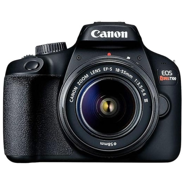 Canon EOS Rebel T100 / 4000D DSLR Camera (w/ 18-55 III)