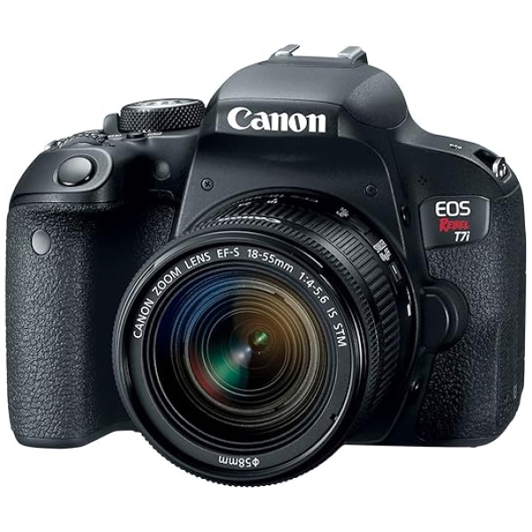 Canon EOS Rebel T7i US 24.2 Digital SLR Camera with 3-Inch LCD, Black (1894C002)