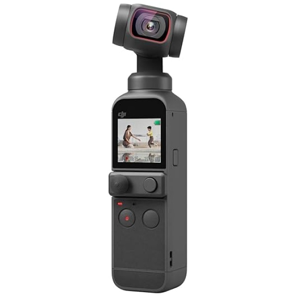 DJI Pocket 2 - Handheld 3-Axis Gimbal Stabilizer with 4K Camera, 1/1.7” CMOS, 64MP Photo, Pocket-Sized, ActiveTrack 3.0, Glamour Effects, YouTube...