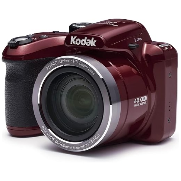 Kodak AZ401RD Point & Shoot Digital Camera with 3" LCD, Red