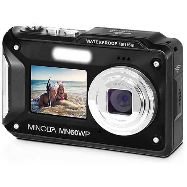 Minolta MN60WP 48MP / 4K Ultra HD Dual Screen Waterproof Digital Camera