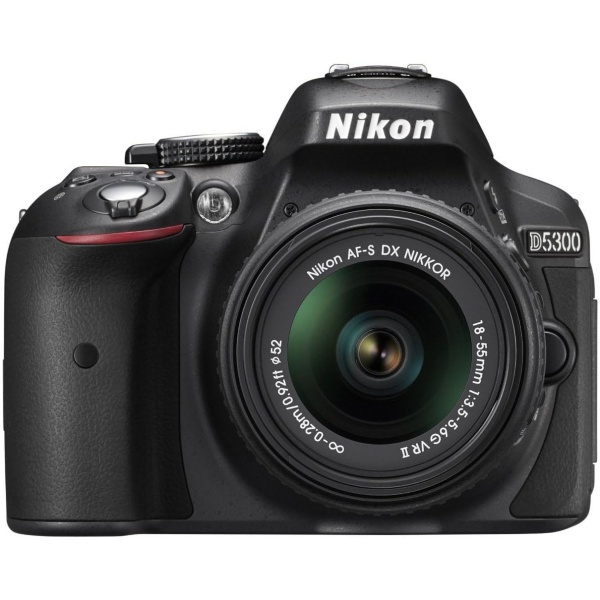 Nikon D5300 24.2 MP CMOS Digital SLR Camera with 18-55mm f/3.5-5.6G ED VR Auto Focus-S DX NIKKOR Zoom Lens (Black)