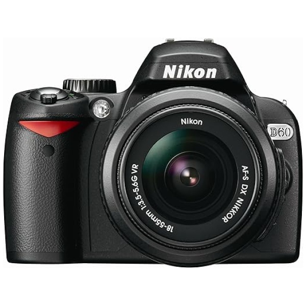 Nikon D60 DSLR Camera with 18-55mm f/3.5-5.6G Auto Focus-S Nikkor Zoom Lens