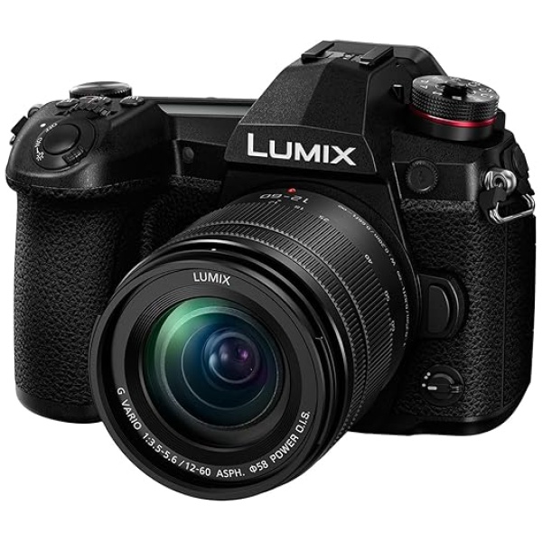 Panasonic LUMIX G9 Mirrorless Camera, Micro Four Thirds, 20.3 Megapixels Plus 80 Megapixel, High-Resolution Mode with LUMIX G Vario 12-60mm...