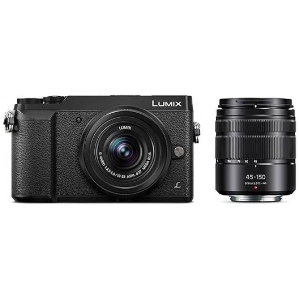 Panasonic LUMIX GX85 4K Digital Camera, 12-32mm and 45-150mm Lens Bundle, 16 Megapixel Mirrorless Camera Kit, 5 Axis In-Body Dual Image...