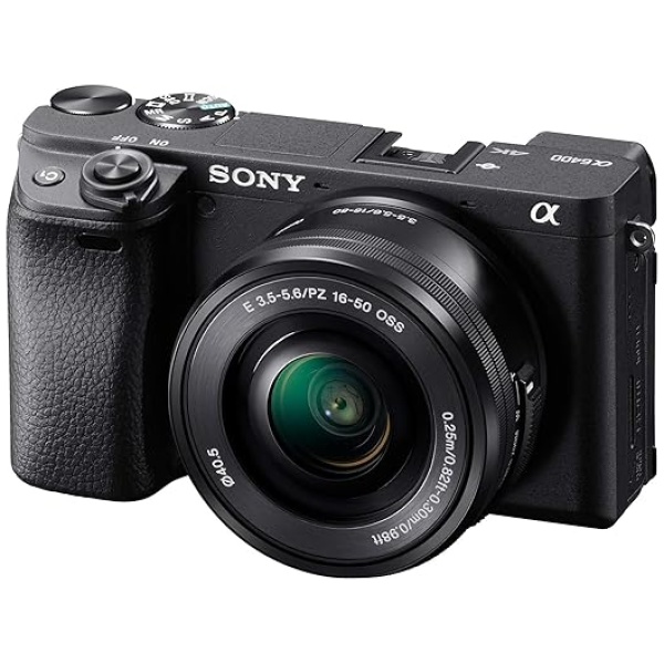 Sony Alpha a6400 Mirrorless Camera: Compact APS-C Interchangeable Lens Digital Camera with Real-Time Eye Auto Focus, 4K Video, Flip Screen &...