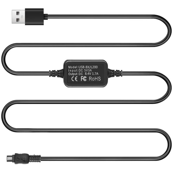 TKDY for Sony Handycam Charger USB Power Cord, AC-L200 ACL200 Power Adapter for DCR-SX40 DCR-SX44 DCR-SR45 DCR-SR47 DCR-SX63 DCR-SX65 DCR-SX85...