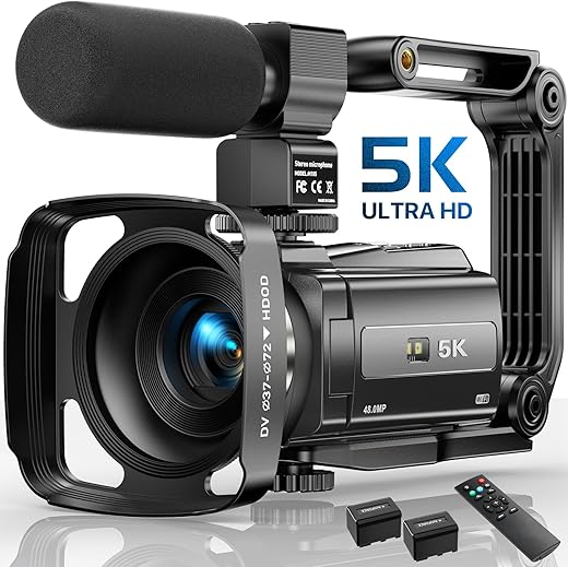 5K Vlogging Camera with Night Vision: Capture Stunning Footage Anywhere!